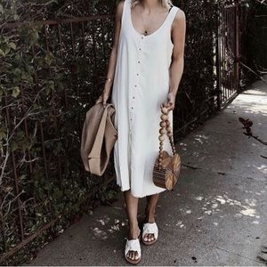 LACAUSA reversible raw silk dress S